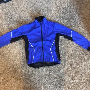 Weatherproof blue windbreaker